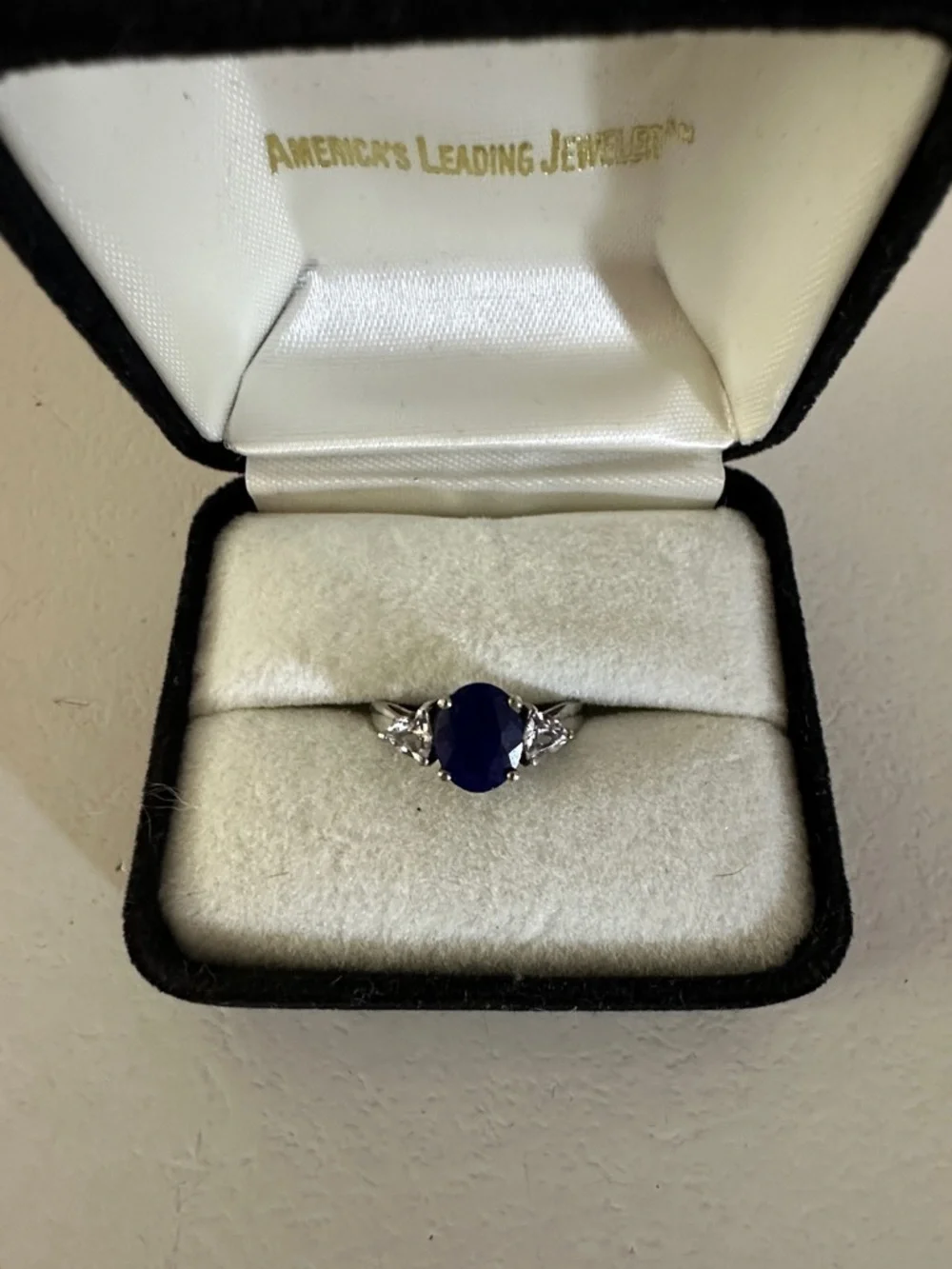 KARIS LAB SAPPHIRE STERLING RING 6.25